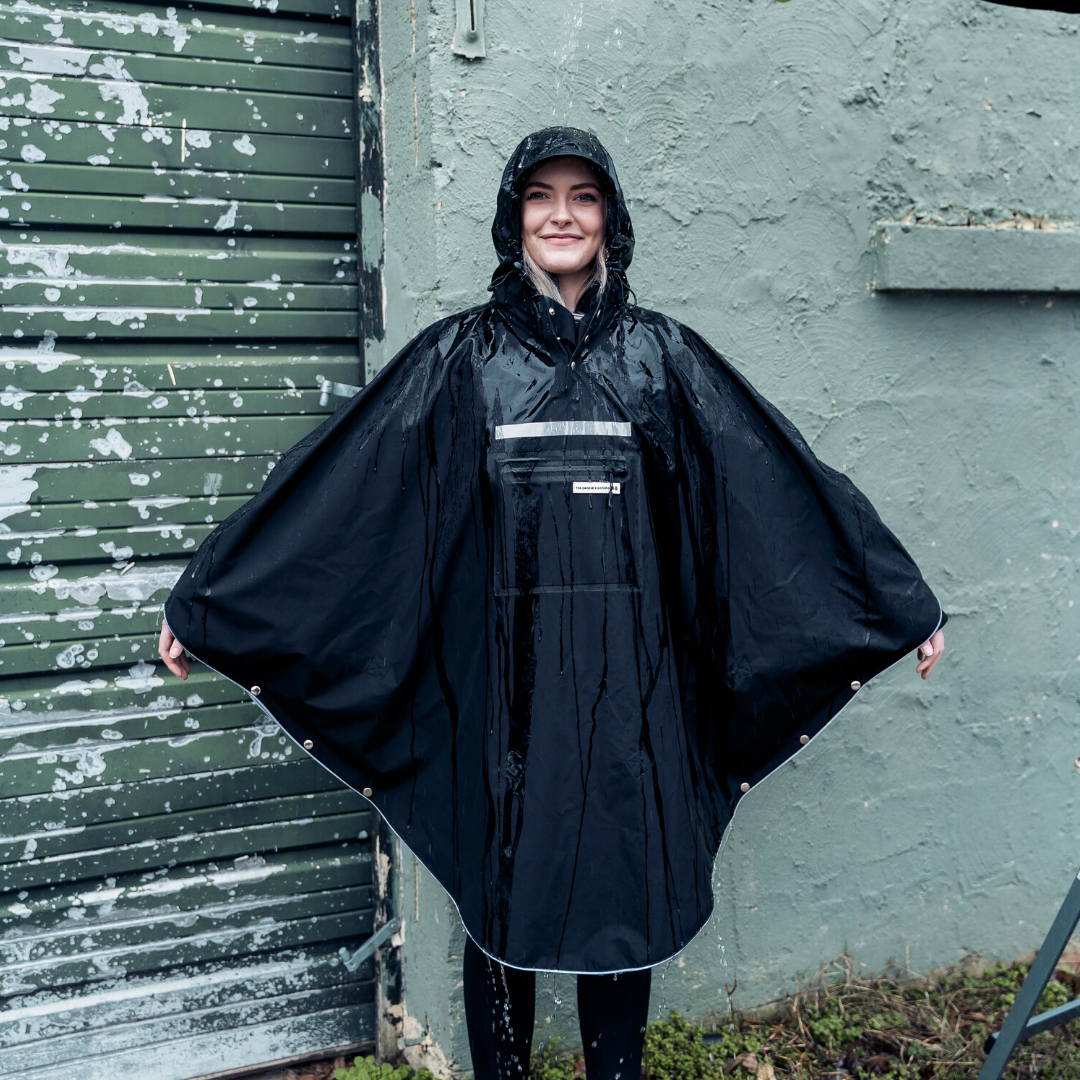 The Peoples Rain Wear Black Poncho The People s Rain Wear